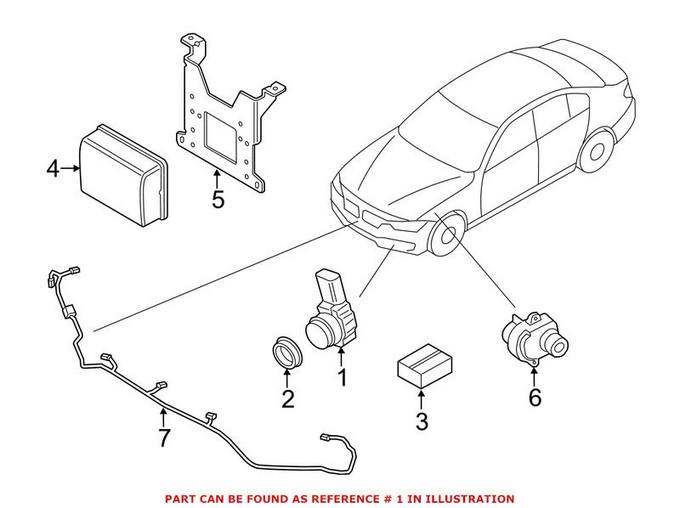 BMW Parking Aid Sensor 66209261593